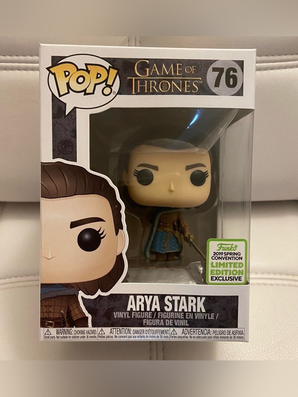Arya Stark Game of Thrones 2019 Spring Convention Limited Edition Funko Pop 76